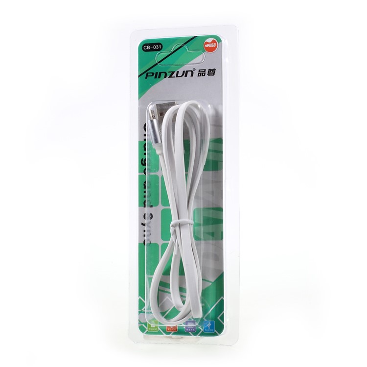 PINZUN 1M Micro USB Data Sync Charging Cable for Samsung HTC LG Huawei - White-6
