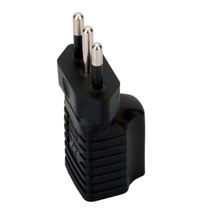 Italy Male Plug to USA AC Nema 5-15R Female Power Adapter Rated 10A 250V (PW-181)-10