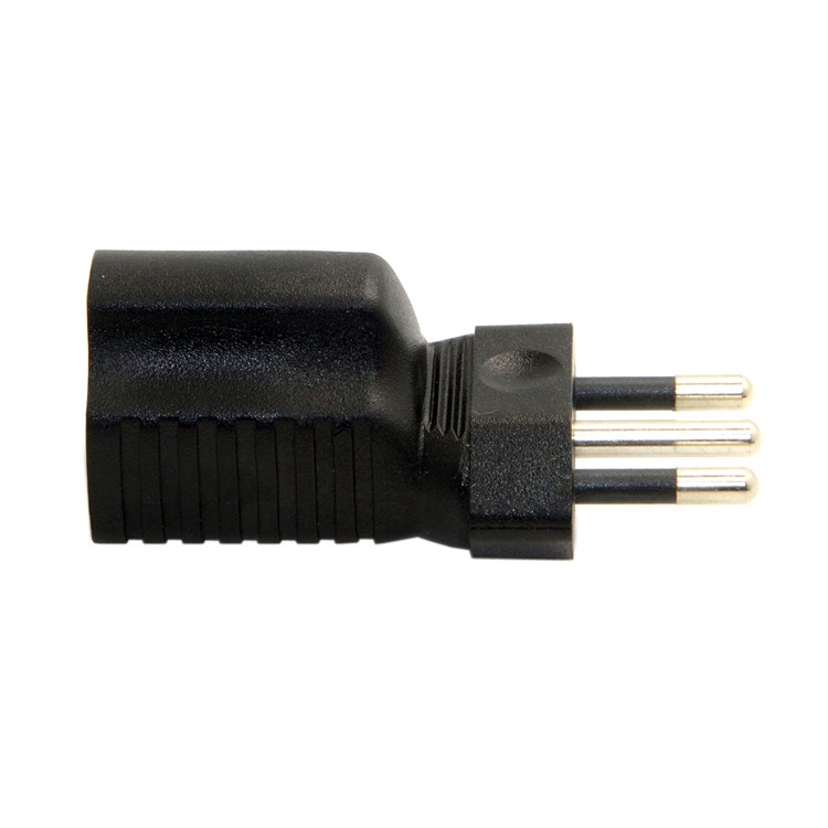 Italy Male Plug to USA AC Nema 5-15R Female Power Adapter Rated 10A 250V (PW-181)-3