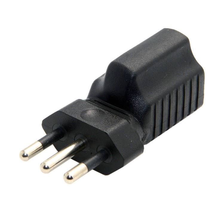 Italy Male Plug to USA AC Nema 5-15R Female Power Adapter Rated 10A 250V (PW-181)-5
