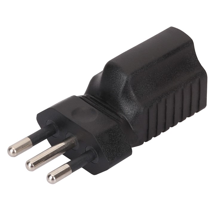 Italy Male Plug to USA AC Nema 5-15R Female Power Adapter Rated 10A 250V (PW-181)-9