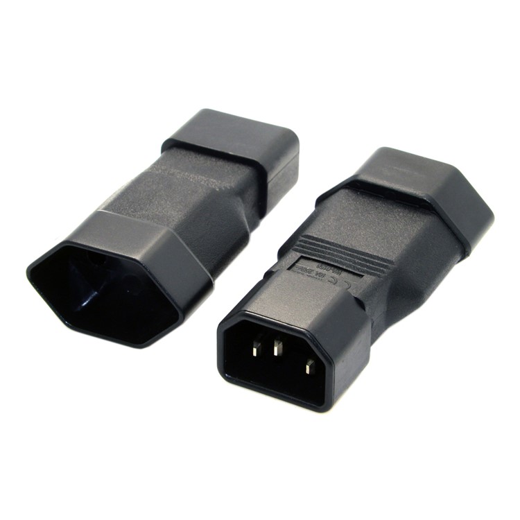 IEC320 C14 to Switzerland Swiss 3Pin Female Power Adapter Rated 10A 250V-1