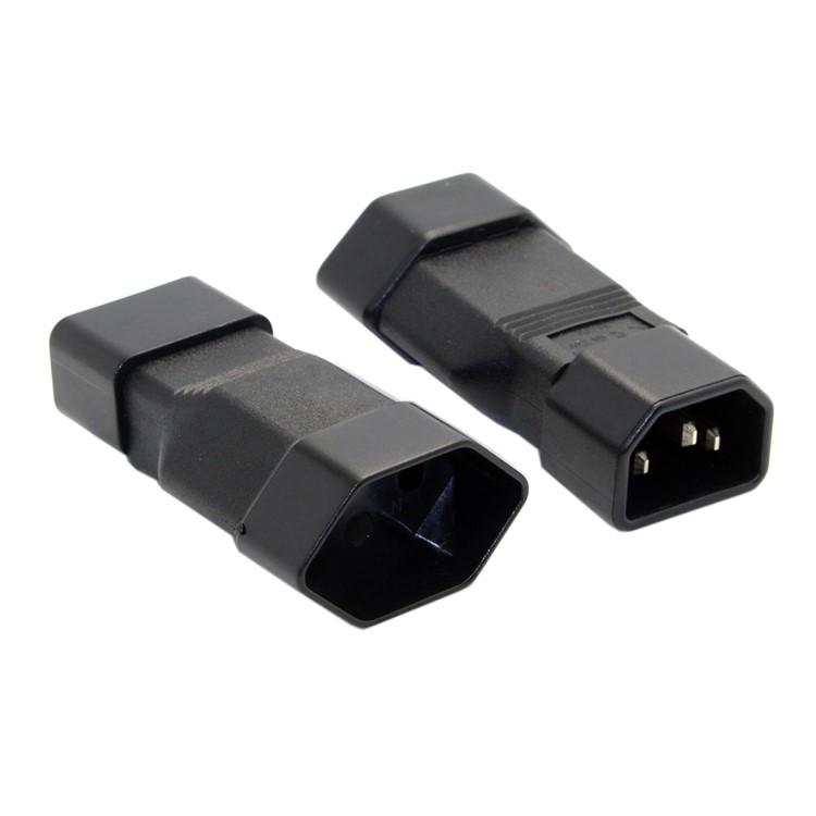 IEC320 C14 to Switzerland Swiss 3Pin Female Power Adapter Rated 10A 250V-3