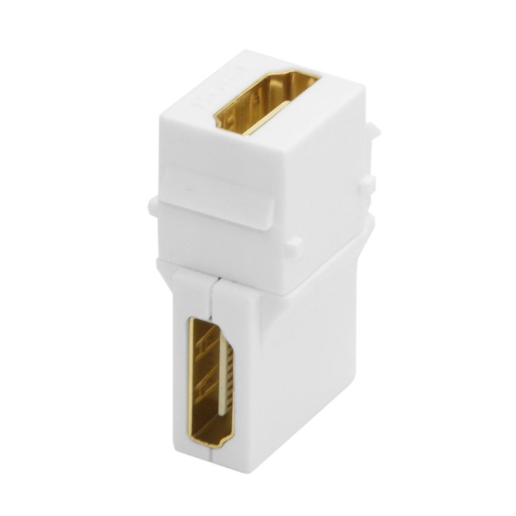 90 Degree Right Angled HDMI 1.4 Snap-in Female to Female Keystone Jack Coupler Adapter-3