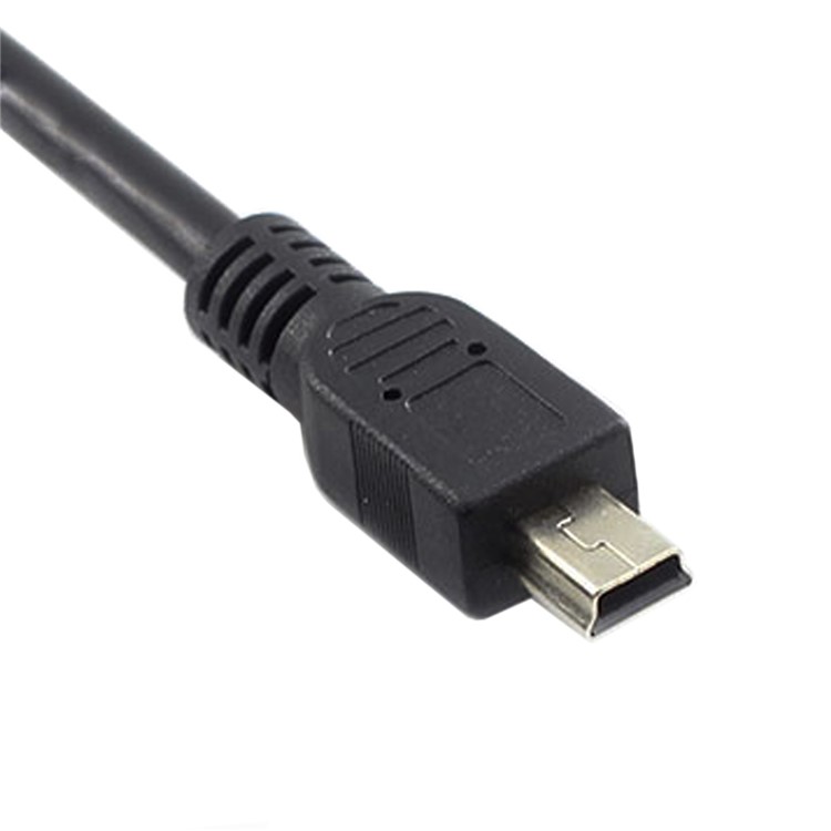 Panel Mount Type Mini USB 5Pin Male to Female Extension Adapter Cable with Screws-9
