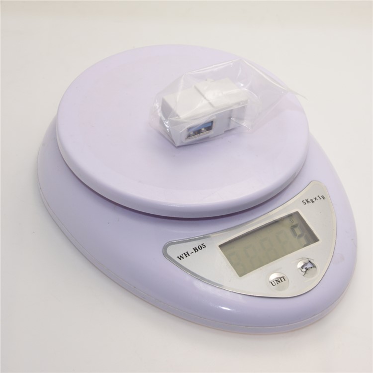 90 Degree Right Angled USB 3.0 A Female to A Female Extension Keystone Jack Coupler Adapter for Wall Plate Panel-7