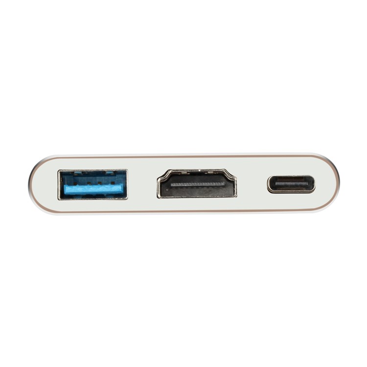 MOMAX Type-C Hub with HDMI, USB 3.0 Port and Type-C Recharging Port for MacBook 2016, Chromebook Pixel etc.-11