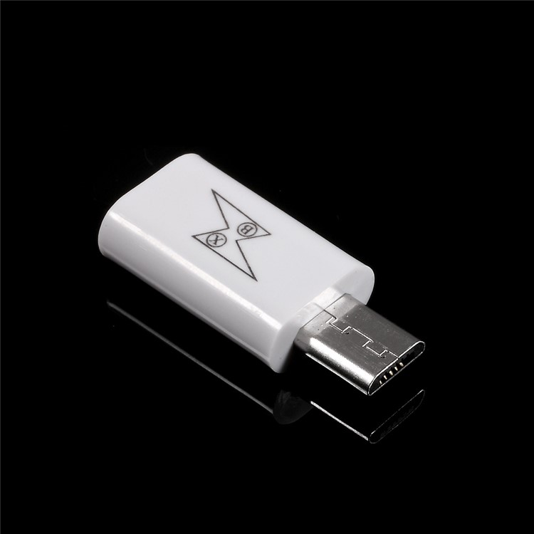 High Quality Type-C Female to Micro USB Male Converter Adapter - White-2