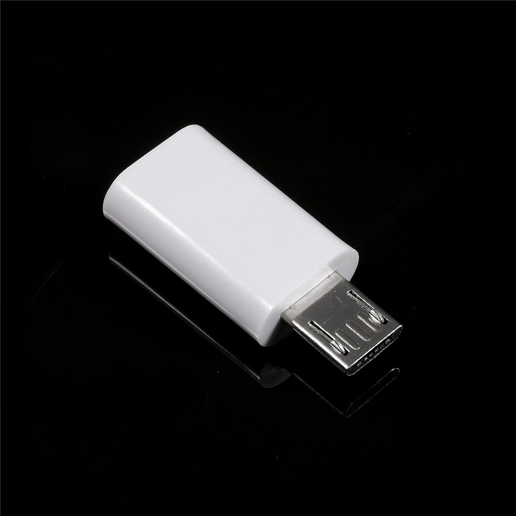 High Quality Type-C Female to Micro USB Male Converter Adapter - White-3