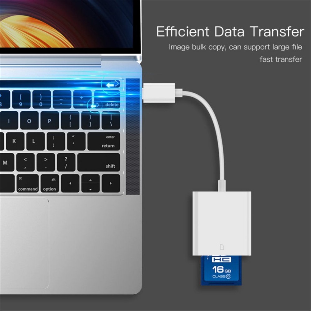 USB Type-C a Para Adaptador de Transmisión de Datos Del Lector de Tarjetas SD Para la Computadora Portátil de Tableta de Teléfono