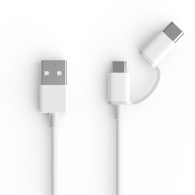 ZMI 30CM 2-in-1 Type-C + Micro USB Charging Cable - White-1