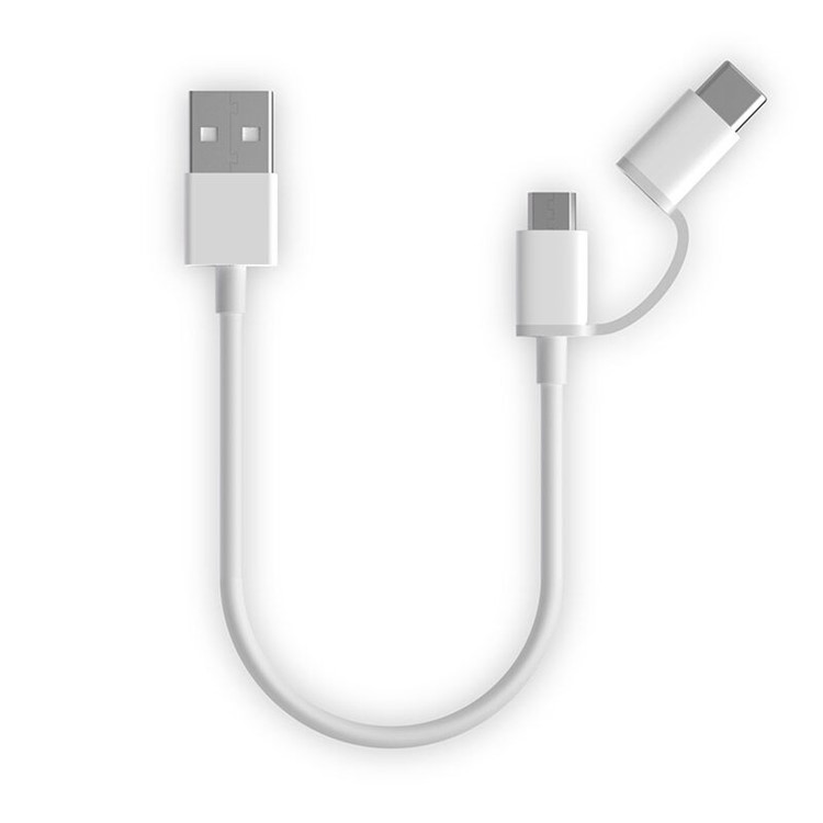 ZMI 30CM 2-in-1 Type-C + Micro USB Charging Cable - White-5
