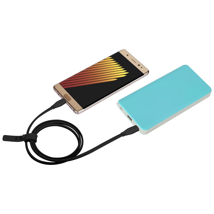 MOMAX 1M Flat Noodle USB Type-C to USB Type-C Sync Charging Cable for Samsung Huawei - Black-5