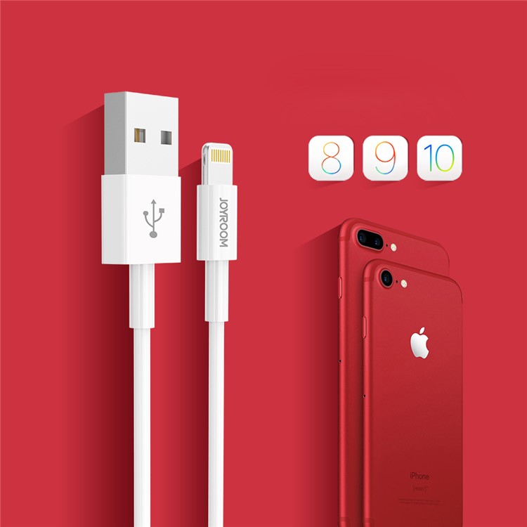 JOYROOM S-T505 MFI Certified Lightning 8pin Charging Data Sync Cable for iPhone iPad iPod (1.2m) - White-1