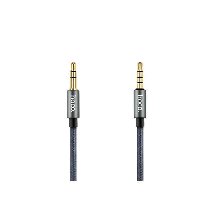 HOCO Upa04 1m 3,5 mm Male Para Masculino AUX Audio Cable Com Microfone Inteligente Para Comprimido de Celular Mp3