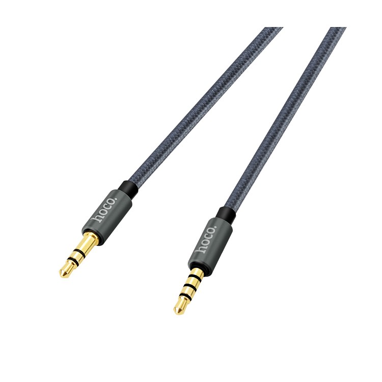 HOCO UPA04 1m 3.5 mm Cable de Audio Auxfil -masculino a Masculino Con Micrófono Inteligente Para Tableta de Teléfonos Celulares Mp3-4