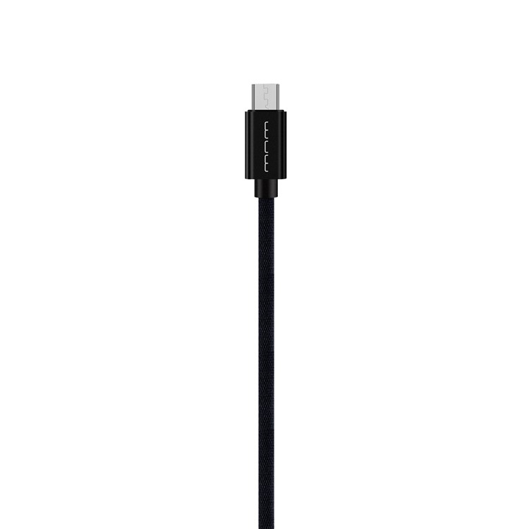 WUW-X29 Bikini Cloth Skin 1M Lightning Micro USB Charging Cable for Samsung HTC Sony - Black-4