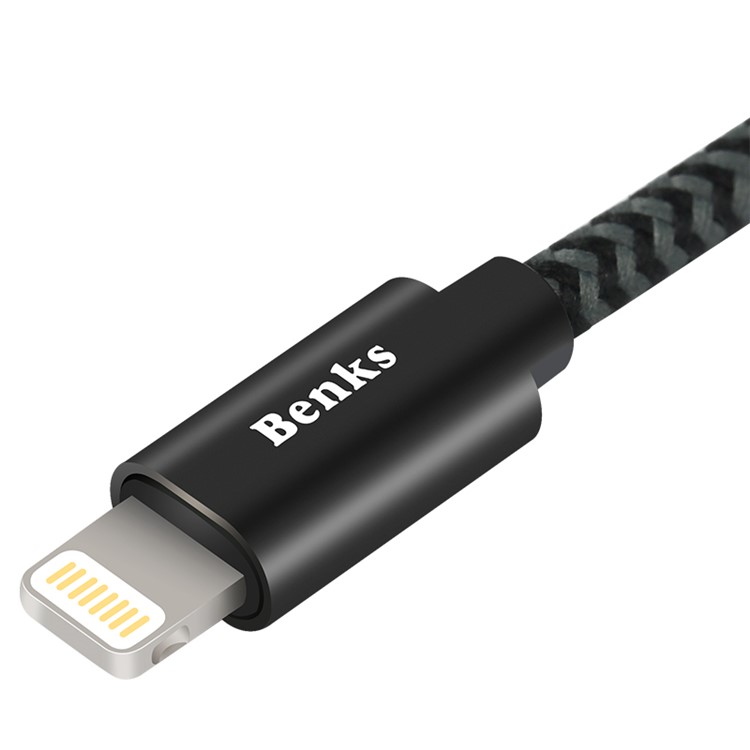 BENKS M07 0.25m Certificado MFI Com 8 Foles De Relâmpago Carregando Cabo De Dados Para Iphone Ipad Ipod-2