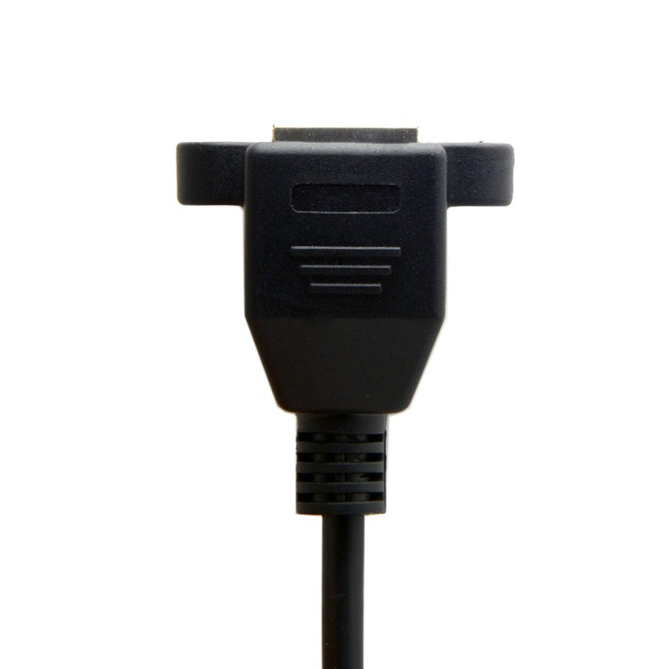STP UTP Cat 5e Male to Female Panel Mount Extension Cable