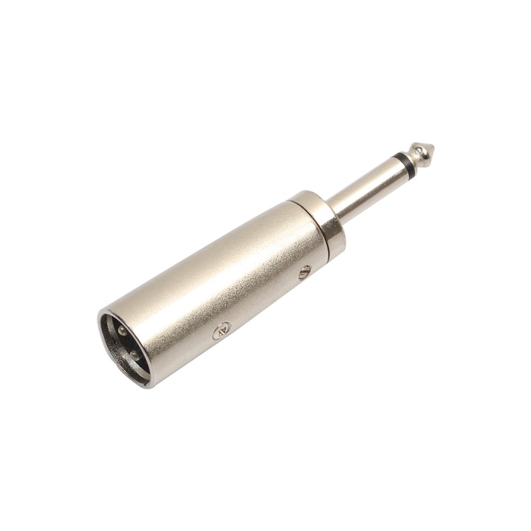 6.35 Single Channel Male to 3 Pin Male XLR Connector Audio Converter-5