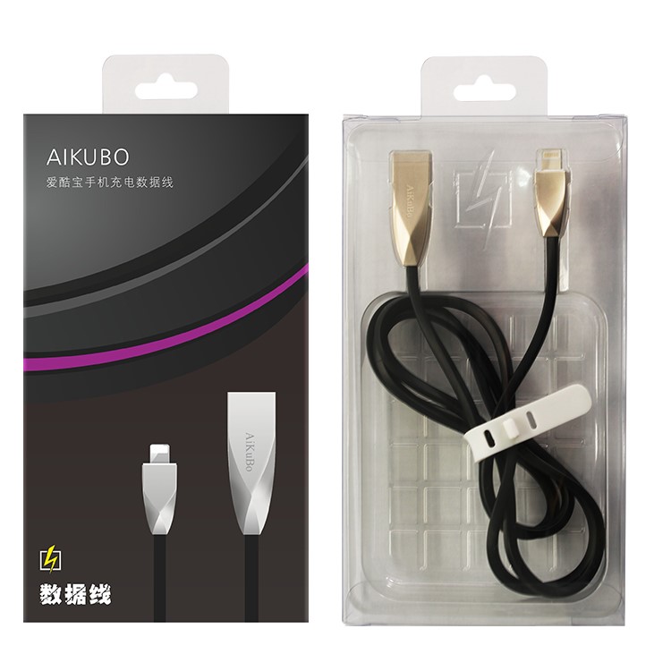 1M Kirsite Flat Noodle Micro USB Sync Data Charging Cable for Samsung Huawei - Black-6