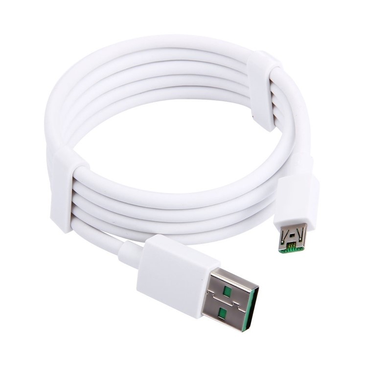 5V / 5A High Speed Micro USB Data Sync Charge Cable for Oppo R11 / R9 etc. Oppo Mobile Phones - White-3
