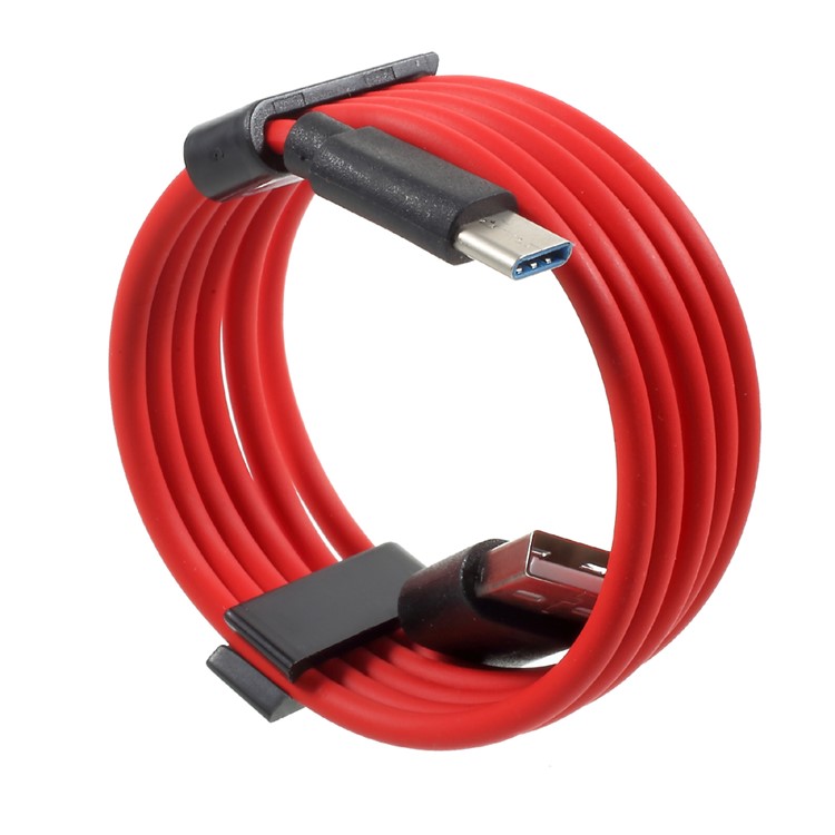 S-X07 1M 2.4A TPE Type-C USB Data Sync Charging Cable for Samsung S8 / OnePlus 5 Etc. - Red-6