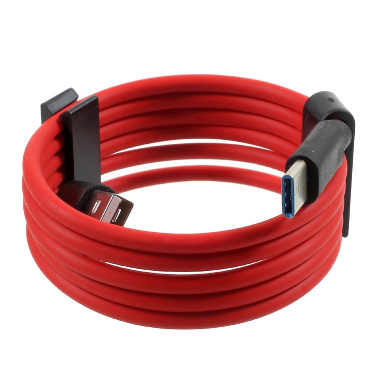 S-X07 1M 2.4A TPE Type-C USB Data Sync Charging Cable for Samsung S8 / OnePlus 5 Etc. - Red-7