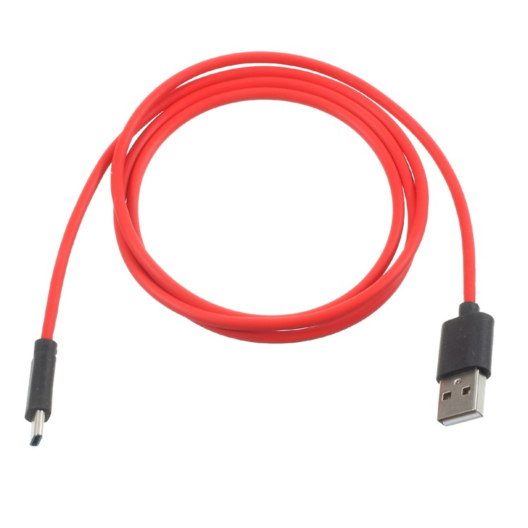 S-X07 1M 2.4A TPE Type-C USB Data Sync Charging Cable for Samsung S8 / OnePlus 5 Etc. - Red-8