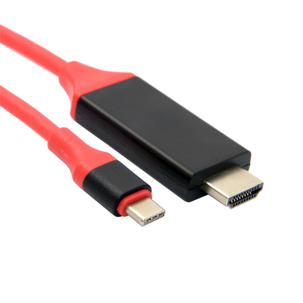 USB C Zu HDMI USB 3.1 Typ C Stecker Auf HDMI Stecker 4K High Speed ??Kabel Adapter Für 2017 Macbook Chromebook Pixel Samsung Galaxy S8-5