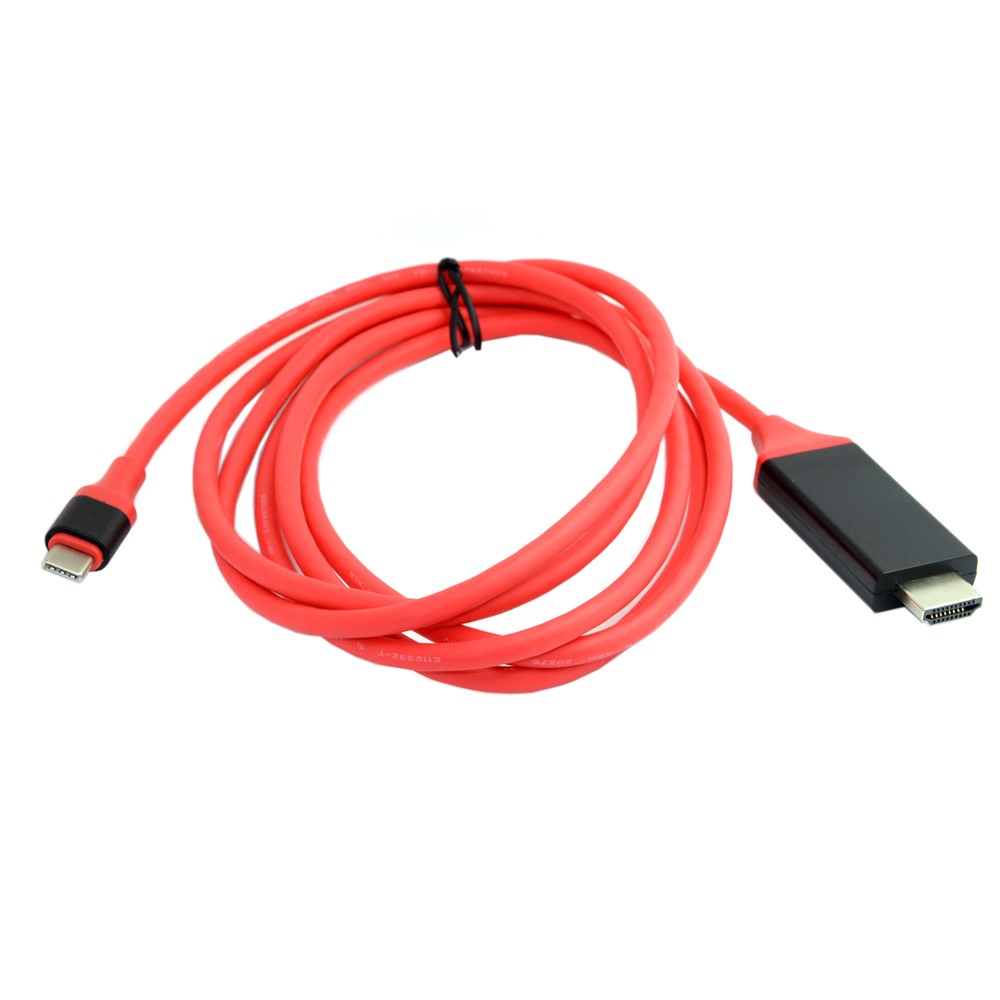 USB C Zu HDMI USB 3.1 Typ C Stecker Auf HDMI Stecker 4K High Speed ??Kabel Adapter Für 2017 Macbook Chromebook Pixel Samsung Galaxy S8-6