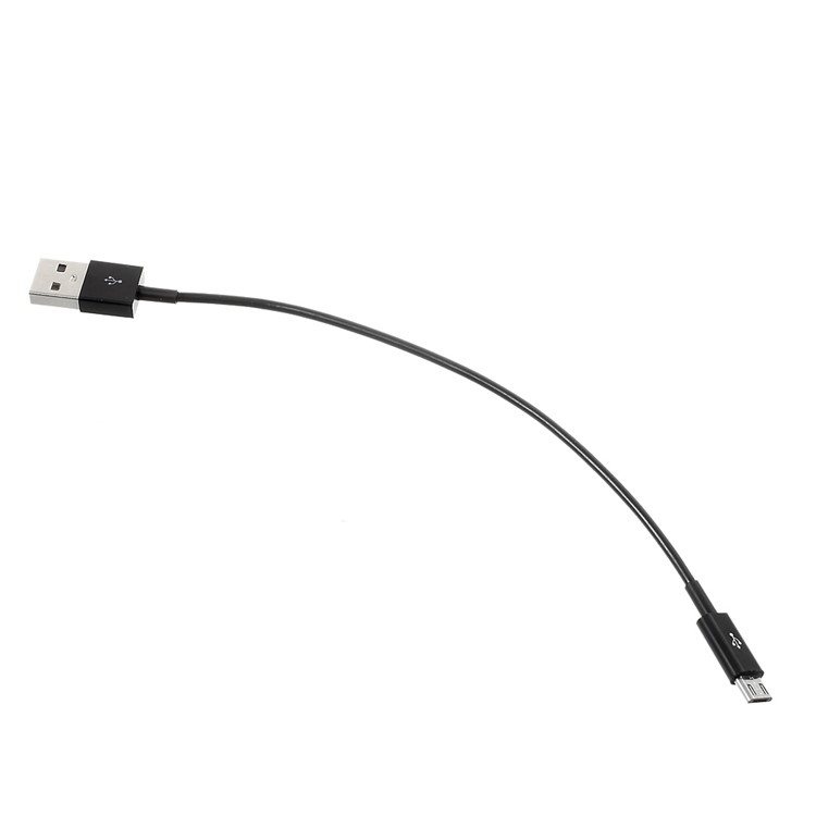 21.5cm MicroUSB Charging Data Cable for Samsung Xiaomi Huawei etc - Black-1