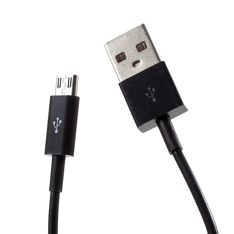 21.5cm MicroUSB Charging Data Cable for Samsung Xiaomi Huawei etc - Black-2