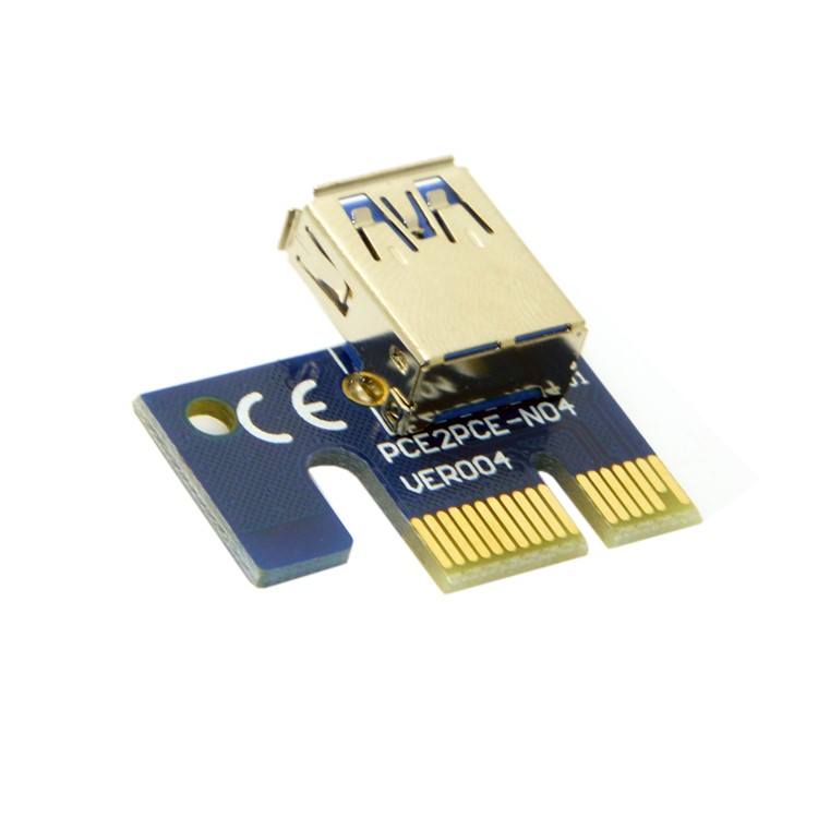 EP-107 PCI-E 1x to 16x Mining Dedicated Graphics Card Extender Riser Adapter with USB 3.0 & 6pin SATA Power Cable-9