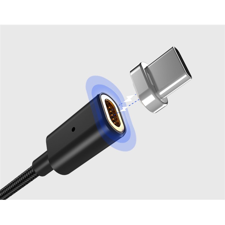 USAMS US-SJ143 U-Link Series Braided Type-C Magnetic Data Sync Charge Cable - Black-5