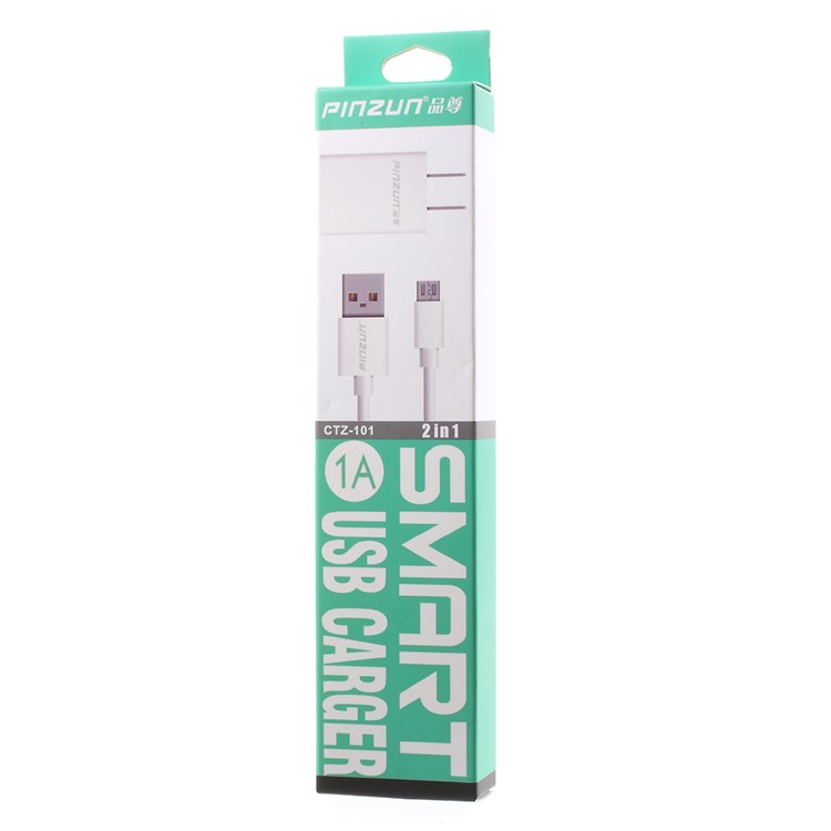 PINZUN 1M Micro USB Sync Data Charging Cable for Samsung Huawei - White-7