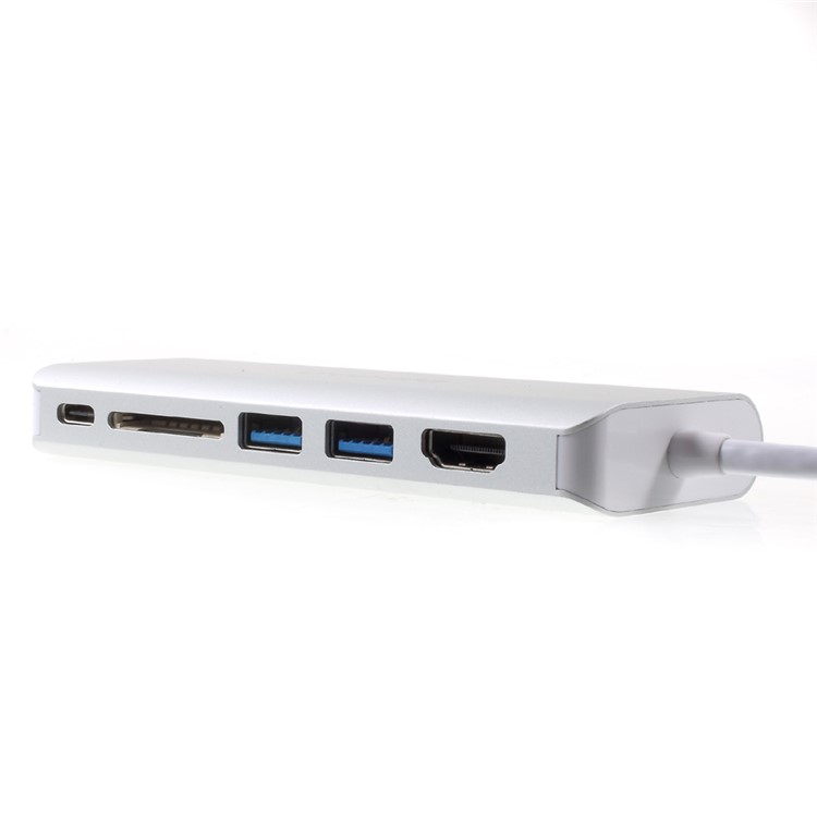 USB Type-C to HDMI, USB3.0 x 2, Card Reader, Type-C Power Delivery and Gigabit Ethernet Adapter-7