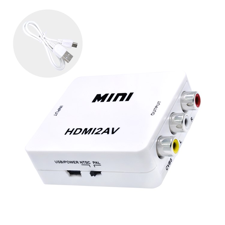 HDMI to VGA Converter Adapter - White-1