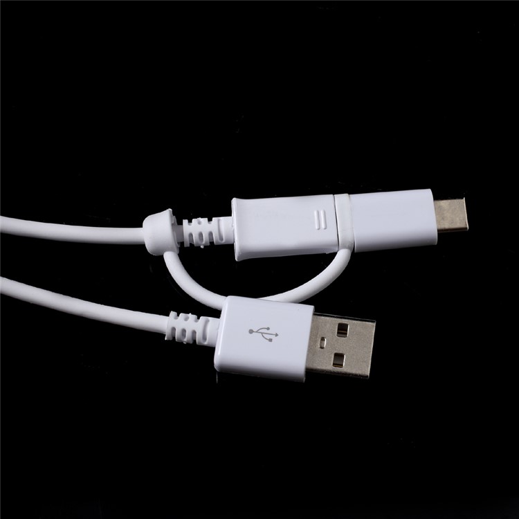 

Samsung Micro USB Type-c 2-in-1 Data Sync Charging Cable 1.5M - White, Galaxy S8+