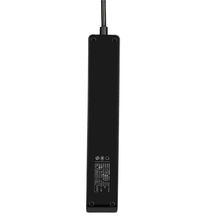 MOMAX 1-Plug 2500W 3 Ground AU Outlets + 3 USB Ports Power Strip with 1.8m Cable - Black / AU Plug-4