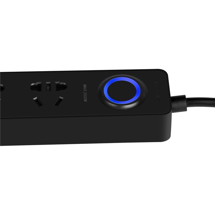 MOMAX 1-Plug 2500W 3 Ground AU Outlets + 3 USB Ports Power Strip with 1.8m Cable - Black / AU Plug-8