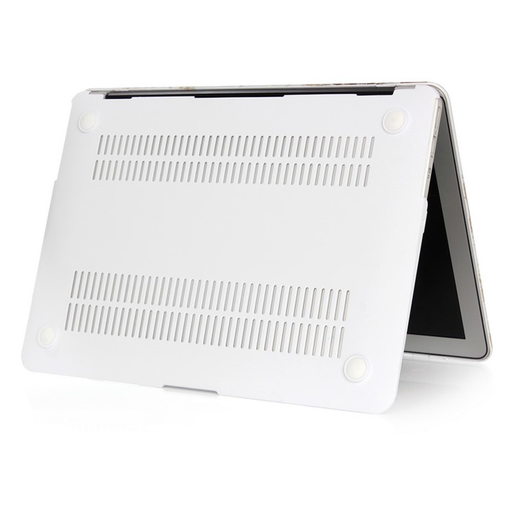Hartschalenetui Aus Marmoriertem Muster Für MacBook Air 11.6-Zoll - Goldfarben / Grau-4