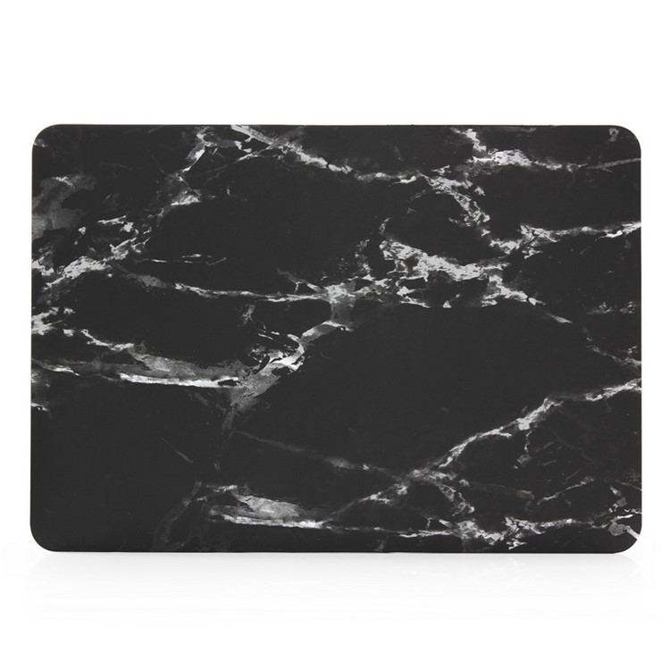 Étui rigide en marbre pour MacBook 12 pouces avec écran Retina - Blanc / Noir-4