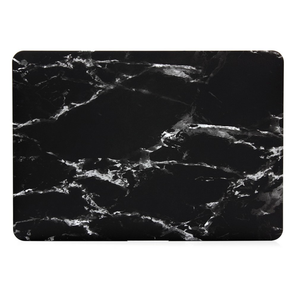 Couverture Scondure Dure à Motif en Marbre Pour Macbook Air 13,3 Pouces Dissuasé à la Chaleur - Blanche / le Noir