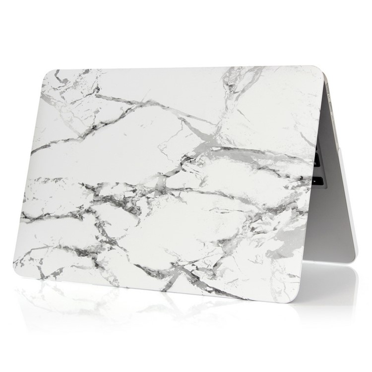 Marble Pattern Hard Cover for Macbook Pro 13.3 with Retina Display - Grey / White