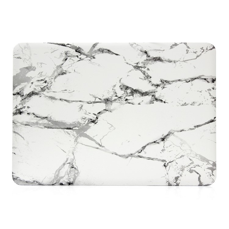 Marmor Pattern Hard Cover für Macbook Pro 13.3 mit Retina Display - Grau / Weiß-2