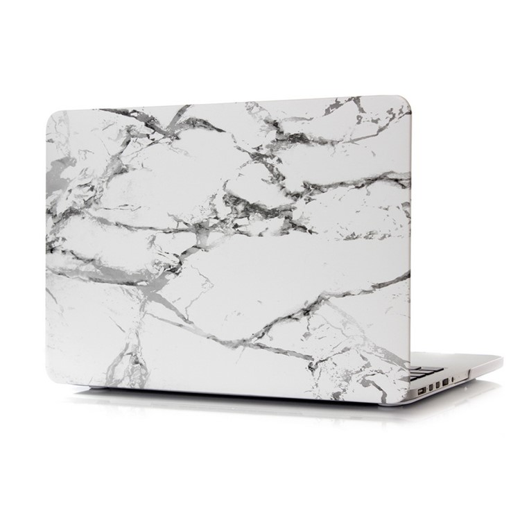 Marmor Pattern Hard Cover für Macbook Pro 13.3 mit Retina Display - Grau / Weiß-4