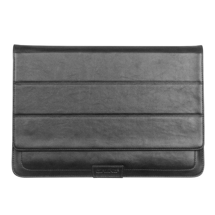 QIALINO saco de bolsa de couro PU de alta qualidade para MacBook 12-Polegada com Retina Display(2015) - negro-2