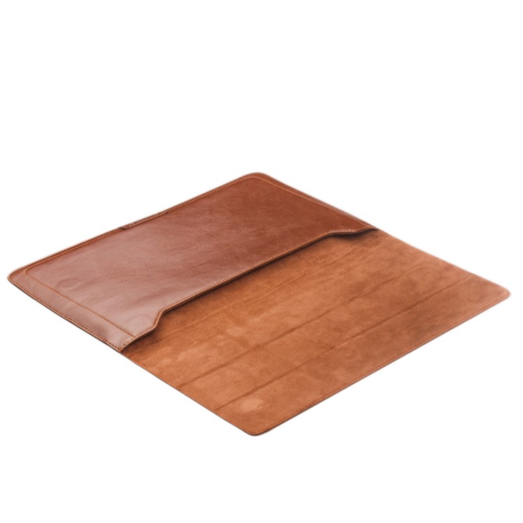 QIALINO High Quality PU Leather Bag Pouch for MacBook 12-inch with Retina Display (2015) - Brown-6