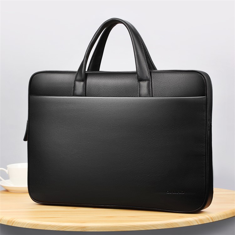 QIALINO Genuine Cowhide Leather Laptop Bag Carrying Case for Macbook Pro 13.3 Inch-9